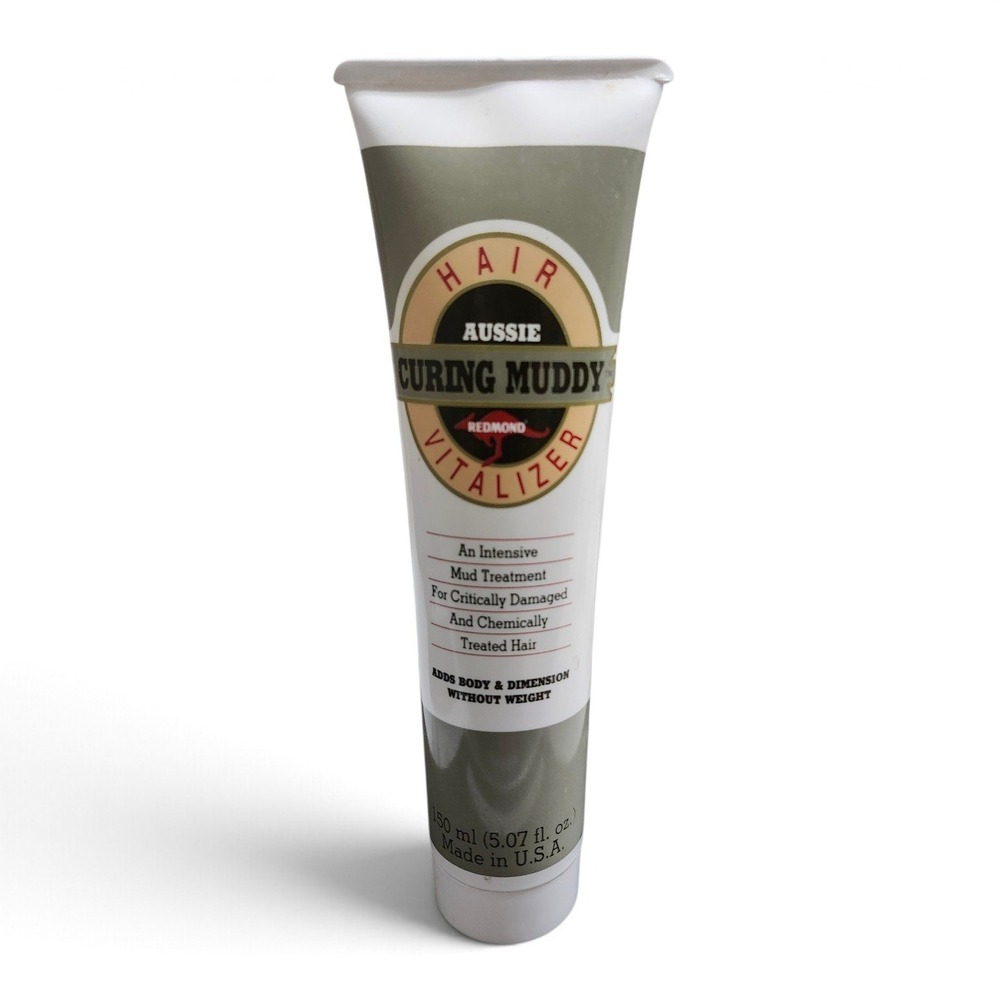 Vintage 1991 Aussie Curing Muddy Hair Vitalizer Mud Treatment 5oz Redmond